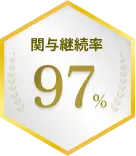 関与継続率 97%